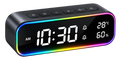 RGB Digital Alarm Clock with Temperature & Humidity Display