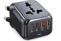 Multi-Port Travel Charging Adaptor with USB-C